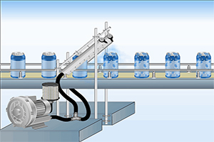 Các tính năng chính của máy sấy thổi thân chai